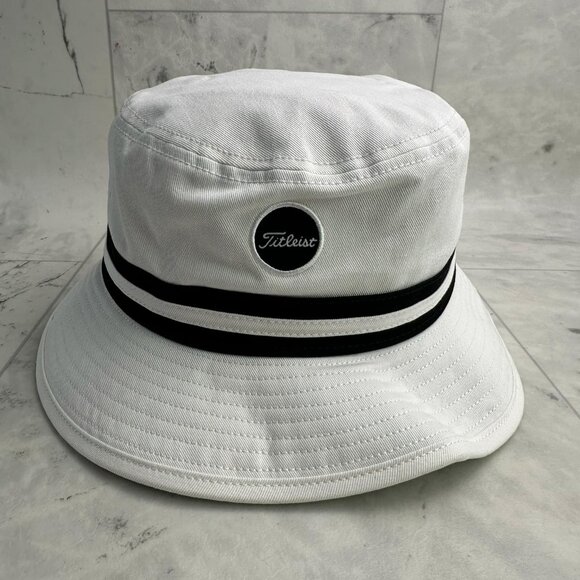 Titleist Other - Titleist Golf Montauk Bucket Full Brim Hat/Cap - White/Black SIZE: L/XL